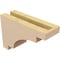 Ekena Millwork 3"W x 9"D x 6"H Classic Mediterranean Rough Cedar Woodgrain TimberThane Corbel, Primed Tan CORUR03X09X06MEDRCPR - alternate 3